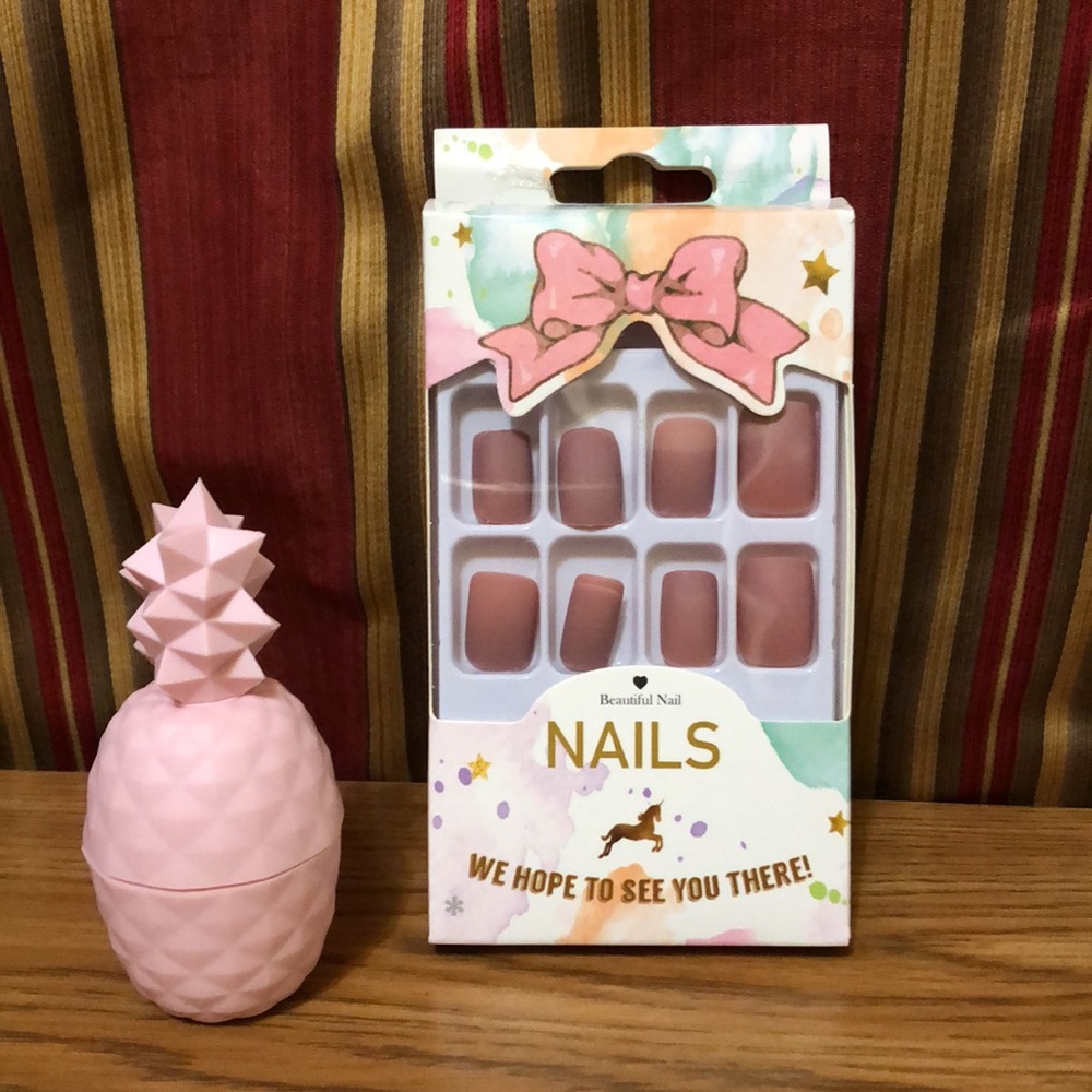 Bundle of Press On Nails & Lip Balm
